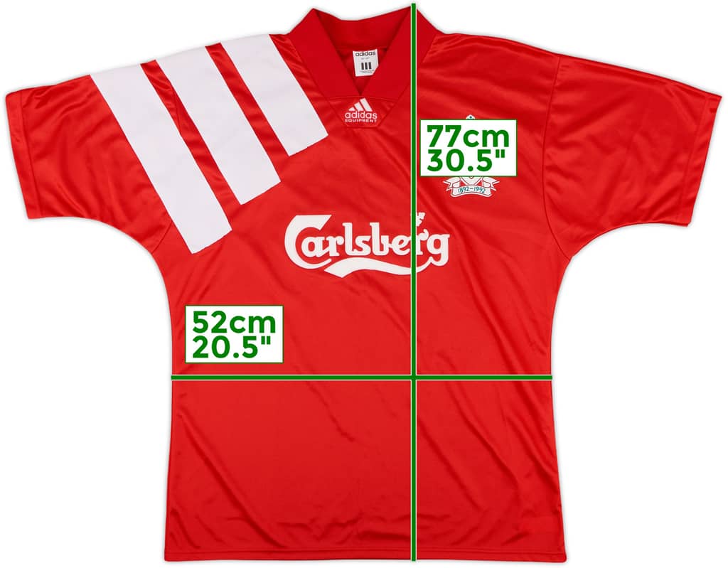 1992-93 Liverpool Centenary Home Shirt - 10/10 - (M/L)