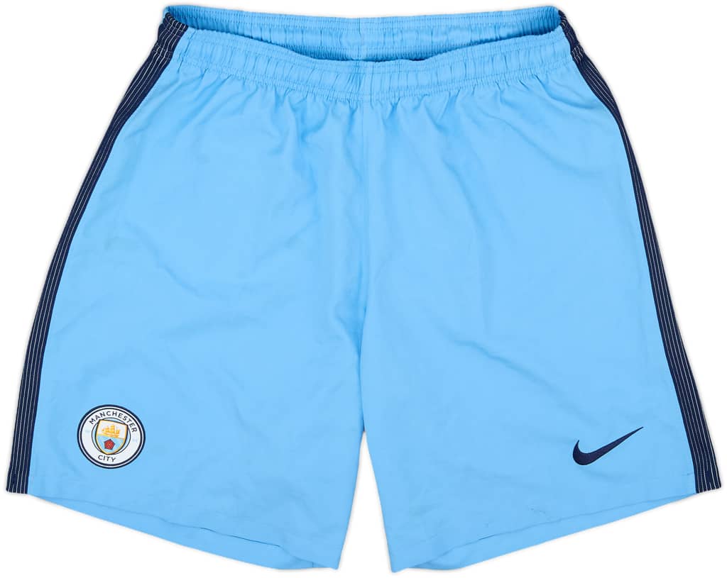 2016-17 Manchester City Home Shorts - 9/10 - (L)