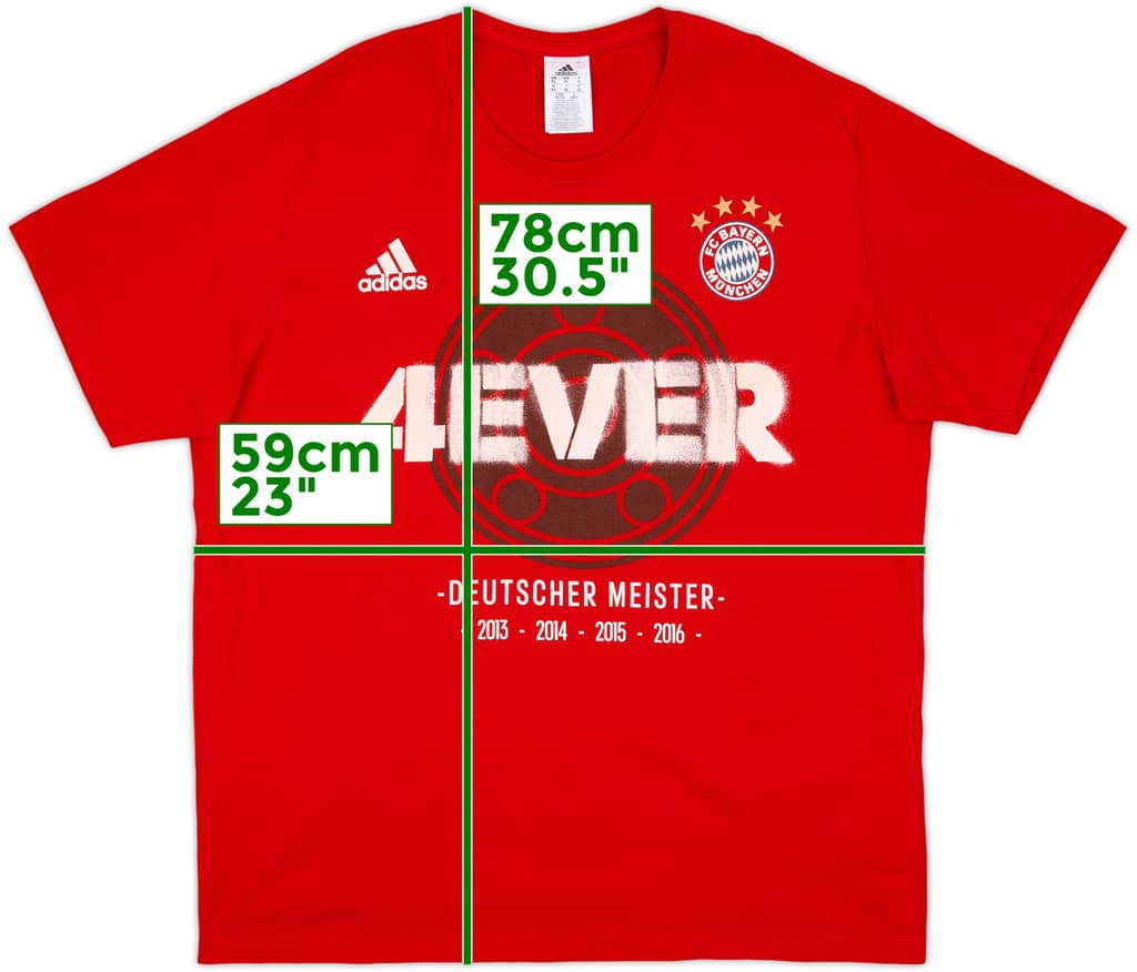 2015-16 Bayern Munich adidas Cotton Tee - 9/10 - (XL)