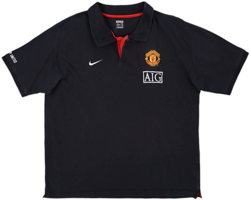 2008-09 Manchester United Nike Polo Shirt - 8/10 - (XXL)