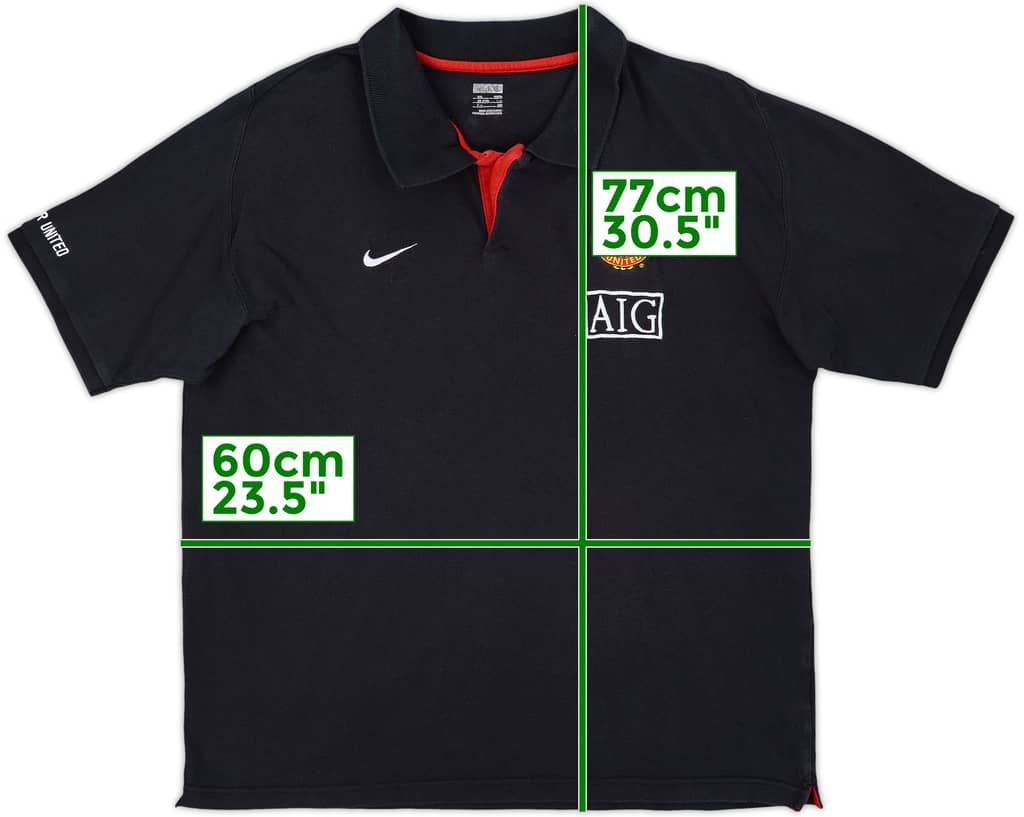 2008-09 Manchester United Nike Polo Shirt - 8/10 - (XXL)