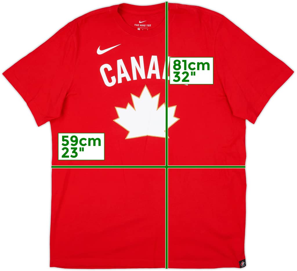 2023-24 Canada Nike Cotton Tee - 9/10 - (L)