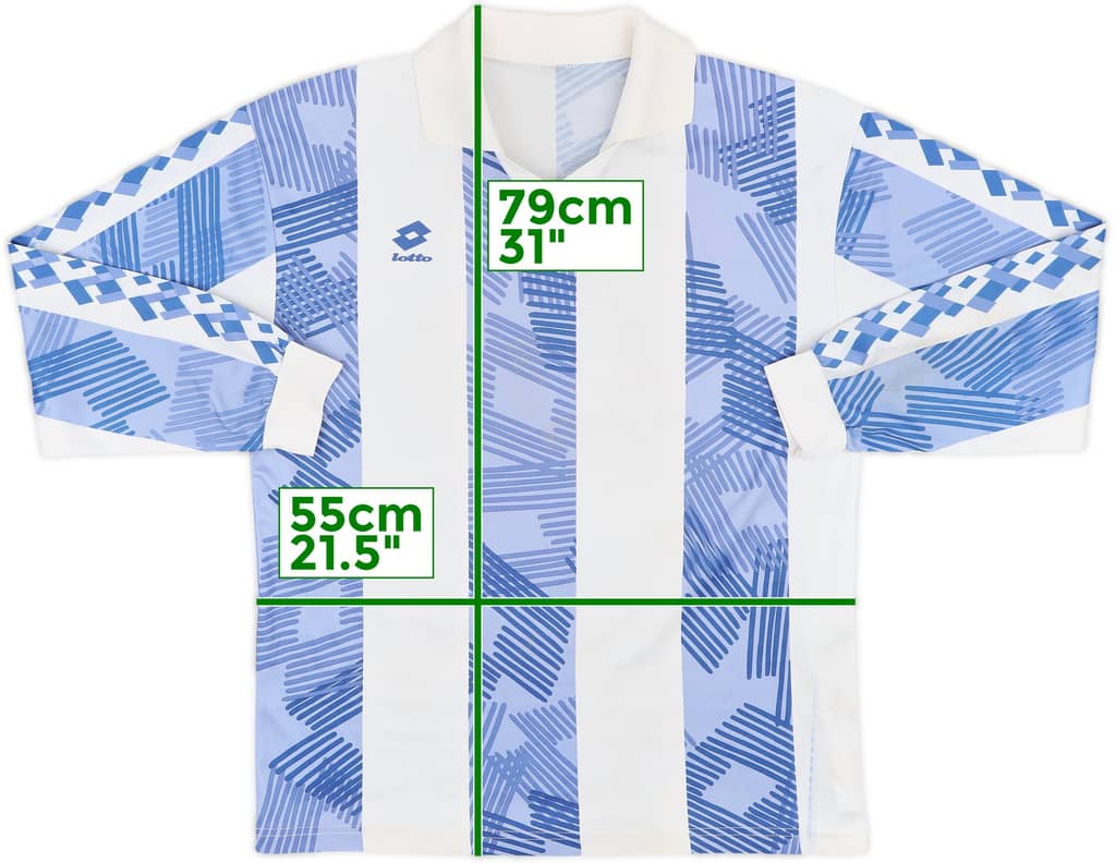 1990s Lotto Template L/S Shirt - 7/10 - (L/XL)