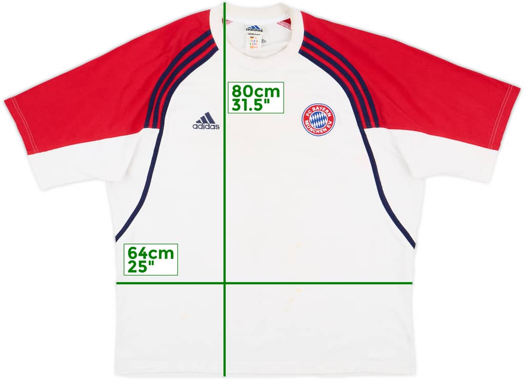 2000-01 Bayern Munich adidas Cotton Tee - 6/10 - (XL/XXL)