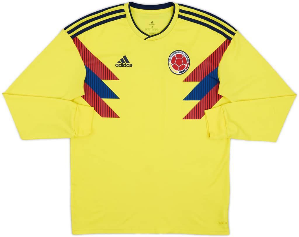 2018-19 Colombia Home L/S Shirt - 6/10 - (M)
