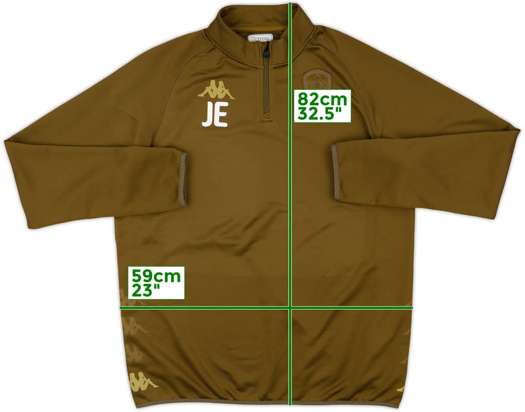 2018-19 Leeds Kappa Staff Issue 1/4 Zip Training Top JE - 9/10 - (XL)