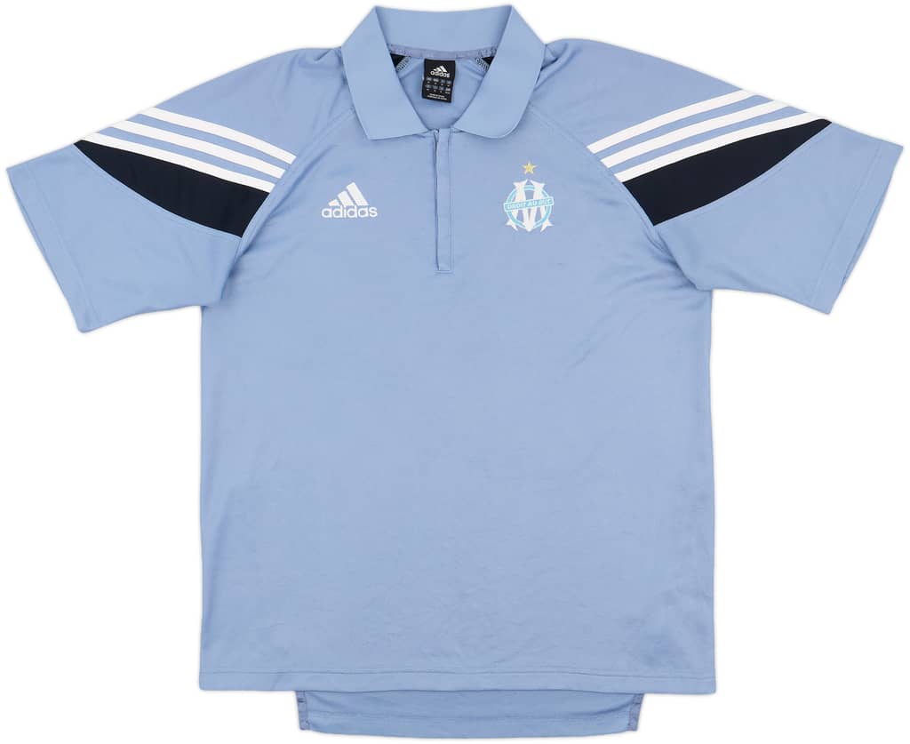 2003-04 Olympique Marseille adidas Polo Shirt - 9/10 - (M)