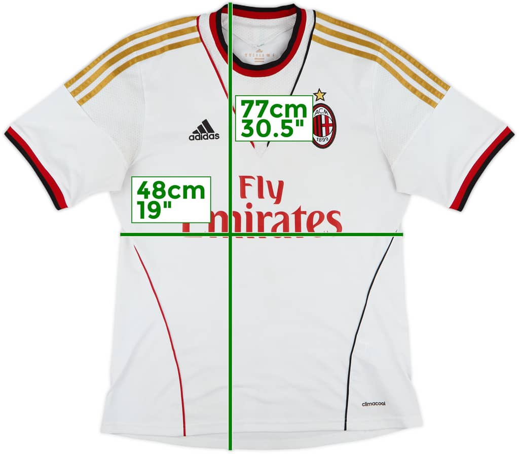 2013-14 AC Milan Away Shirt - 5/10 - (M)