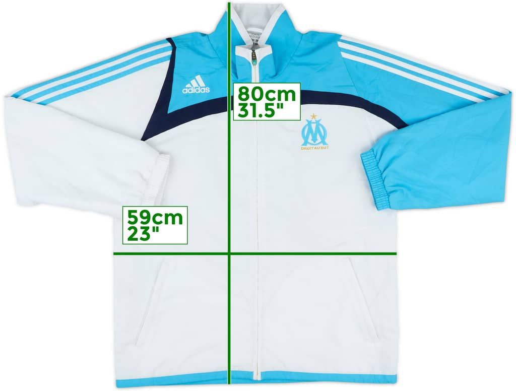 2007-08 Marseille adidas Track Jacket - 5/10 - (M/L)