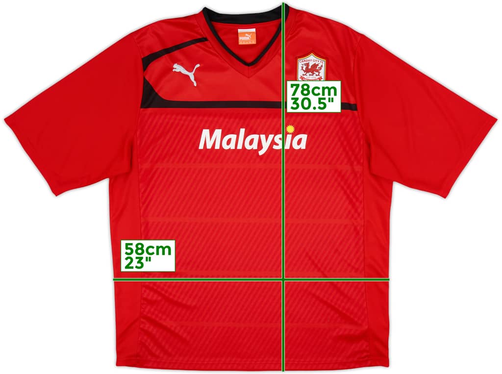 2012-13 Cardiff Home Shirt - 7/10 - (XXL)