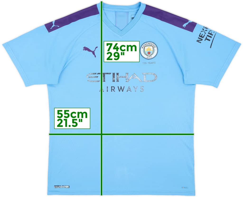 2019-20 Manchester City Home Shirt - 4/10 - (XL)