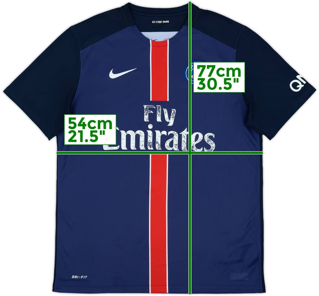 2015-16 Paris Saint-Germain Home Shirt - 5/10 - (L)