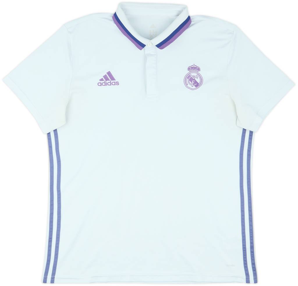2016-17 Real Madrid adidas Polo Shirt - 9/10 - (XL)