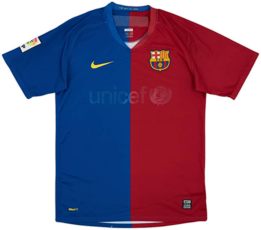 2008-09 Barcelona Home Shirt - 3/10 - (S)