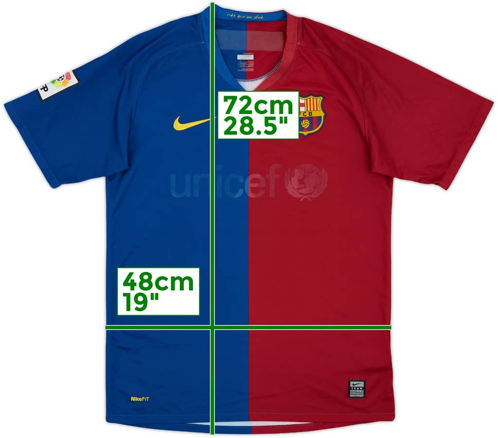 2008-09 Barcelona Home Shirt - 3/10 - (S)