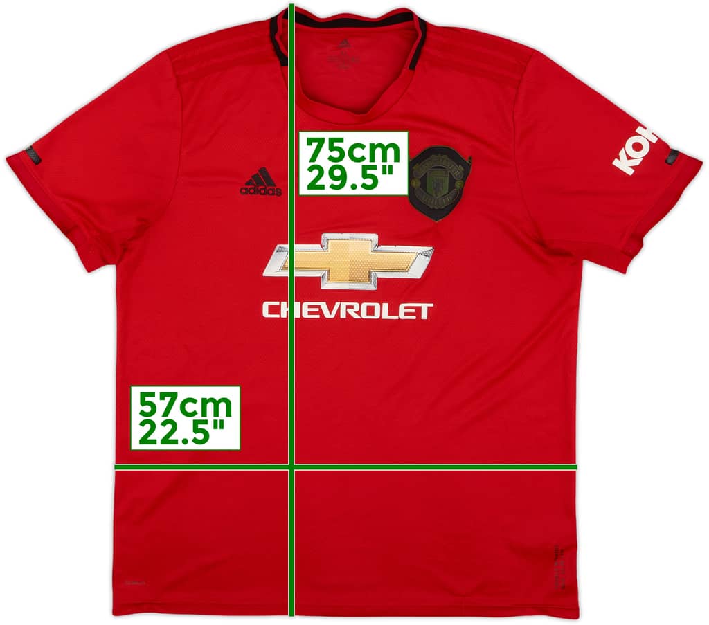 2019-20 Manchester United Home Shirt - 5/10 - (XL)