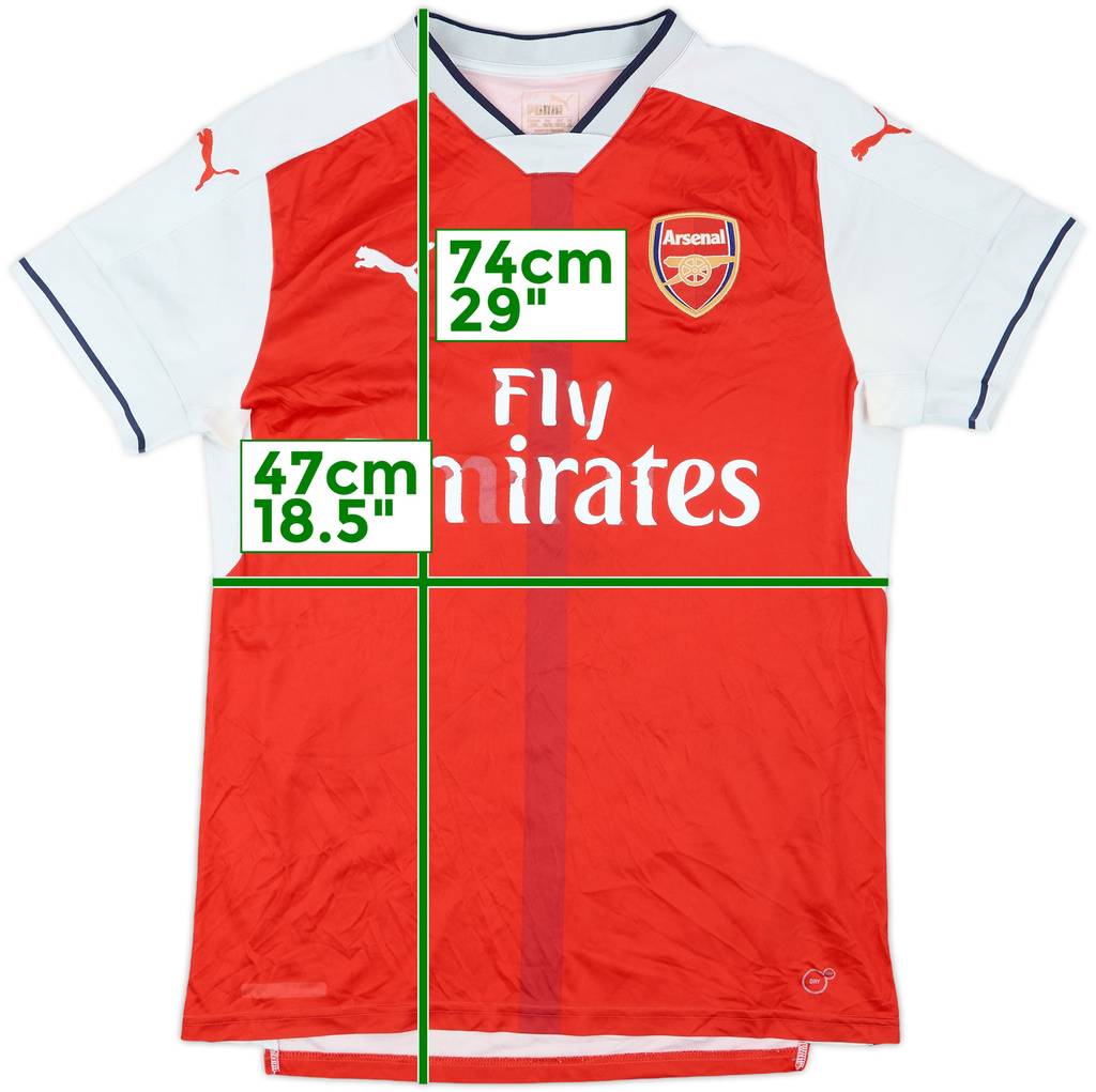 2016-17 Arsenal Home Shirt - 4/10 - (M)