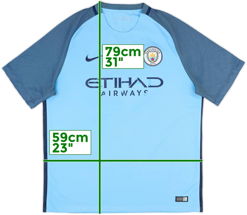 2016-17 Manchester City Home Shirt - 4/10 - (XL)