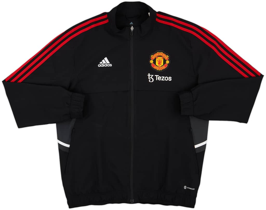 2022-23 Manchester United adidas Track Jacket - 8/10 - (L)
