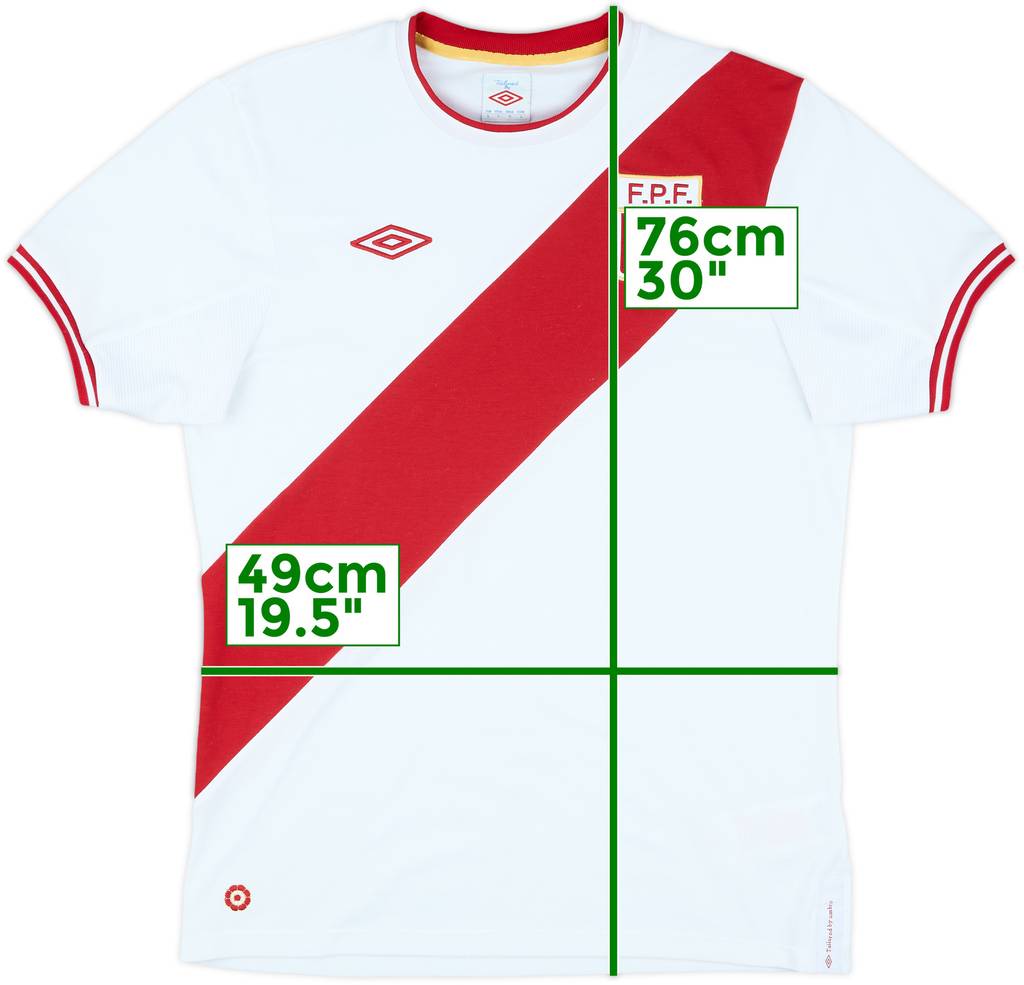 2011-12 Peru Home Shirt - 8/10 - (L)