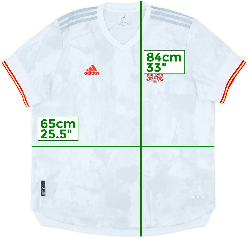 2020-21 Spain Authentic Away Shirt - 8/10 - (XXL)