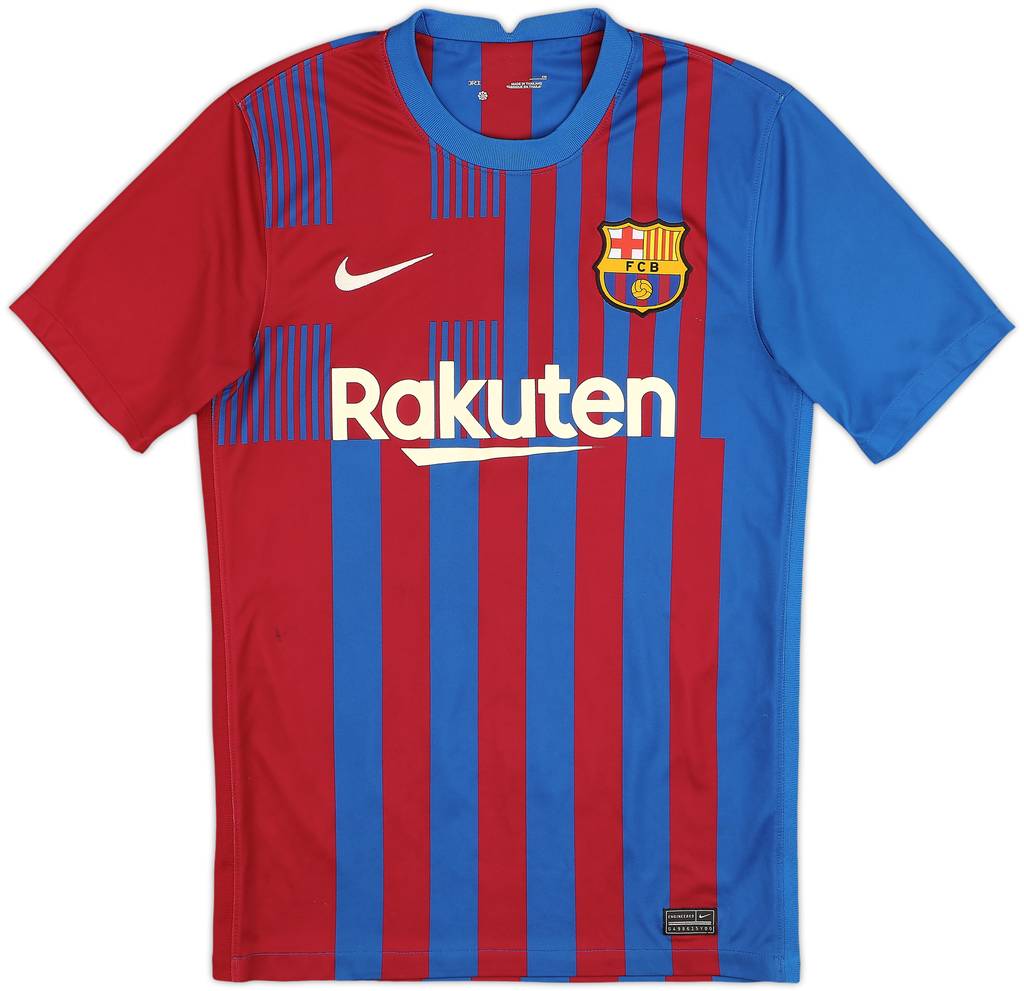 2021-22 Barcelona Home Shirt - 6/10 - (S)