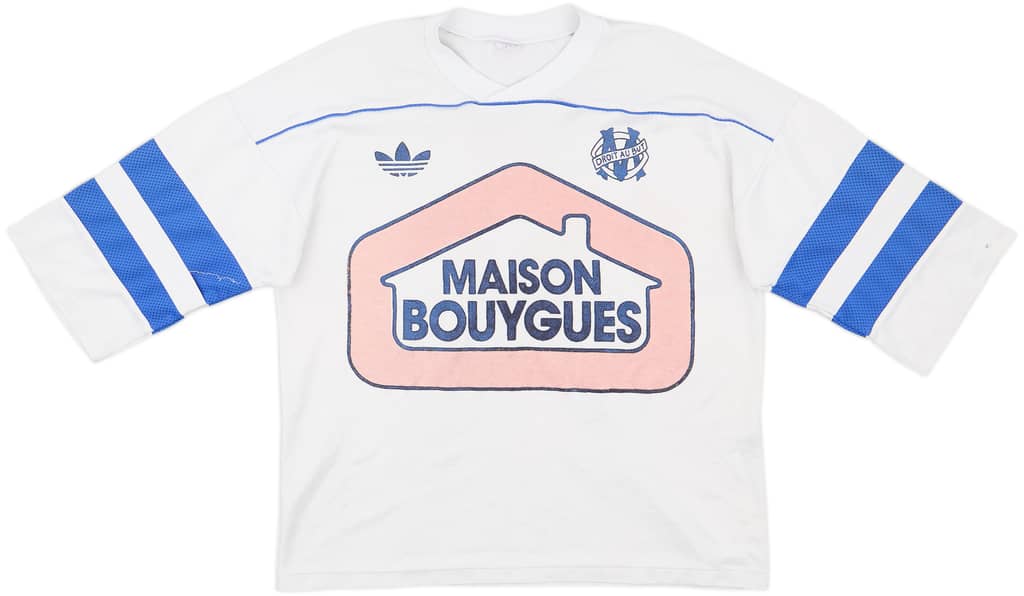 1986-87 Olympique Marseille Home Shirt - 6/10 - (L)