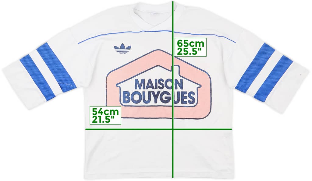 1986-87 Olympique Marseille Home Shirt - 6/10 - (L)