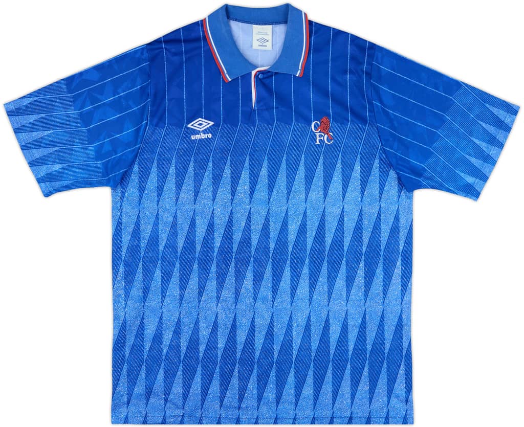 1989-91 Chelsea Home Shirt - 8/10 - (L)