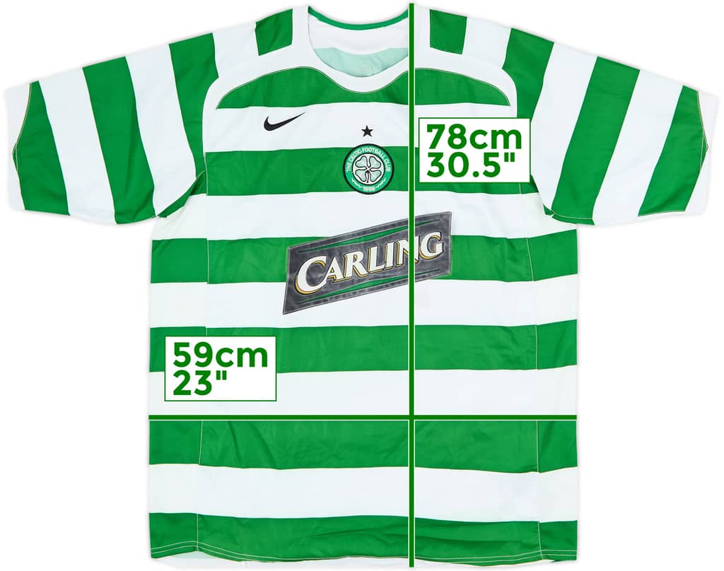 2005-07 Celtic Home Shirt - 4/10 - (XL)