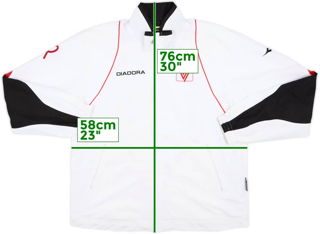 2007-08 Vicenza Diadora Track Jacket - 9/10 - (S)