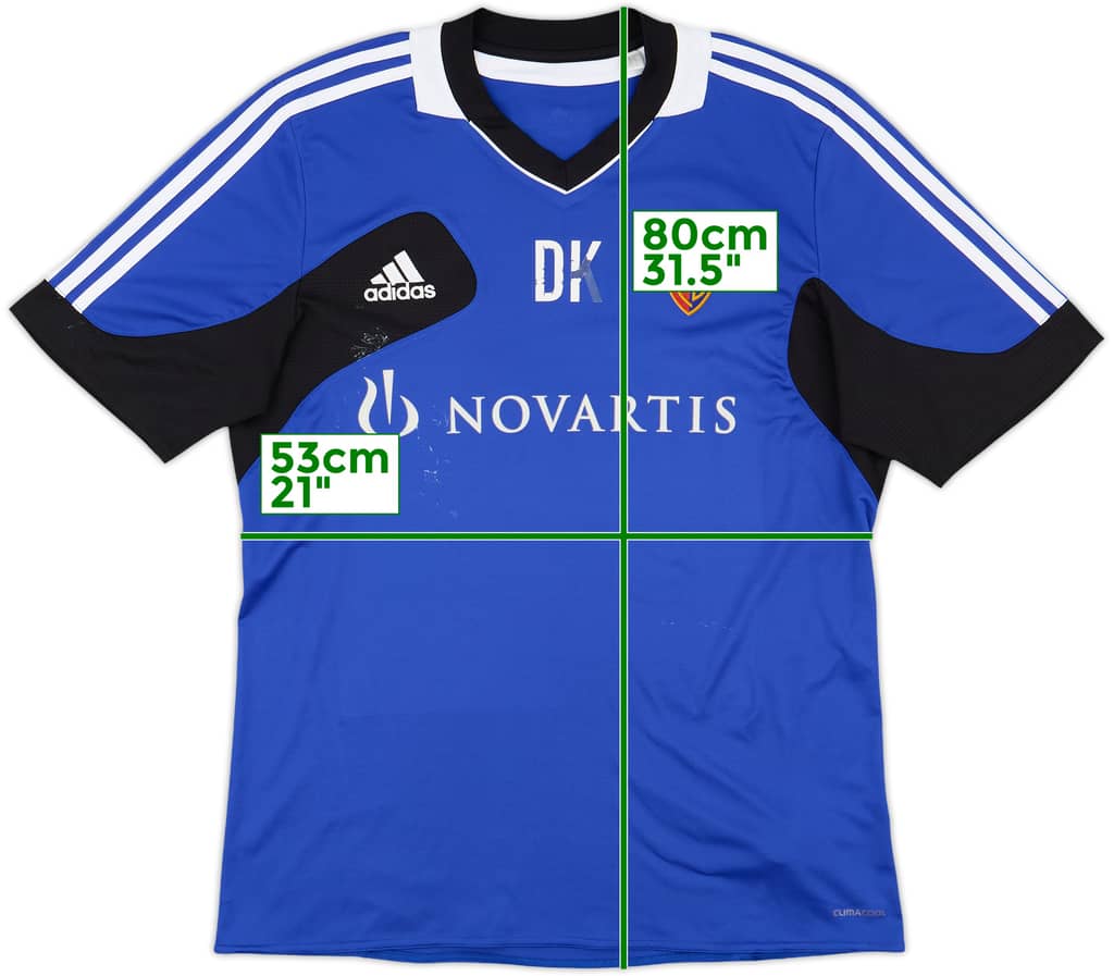 2011-12 FC Basel adidas Staff Issue Training Shirt DK - 5/10 - (XL)