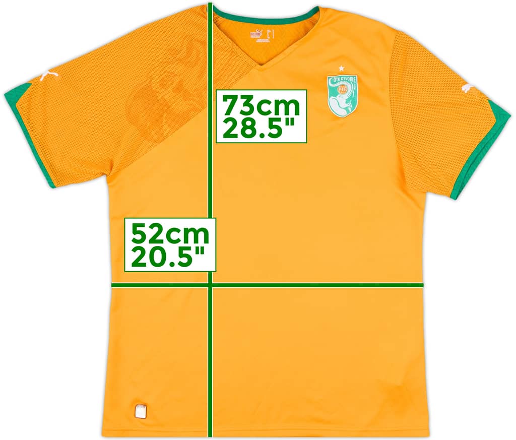 2010-11 Ivory Coast Home Shirt - 8/10 - (L)