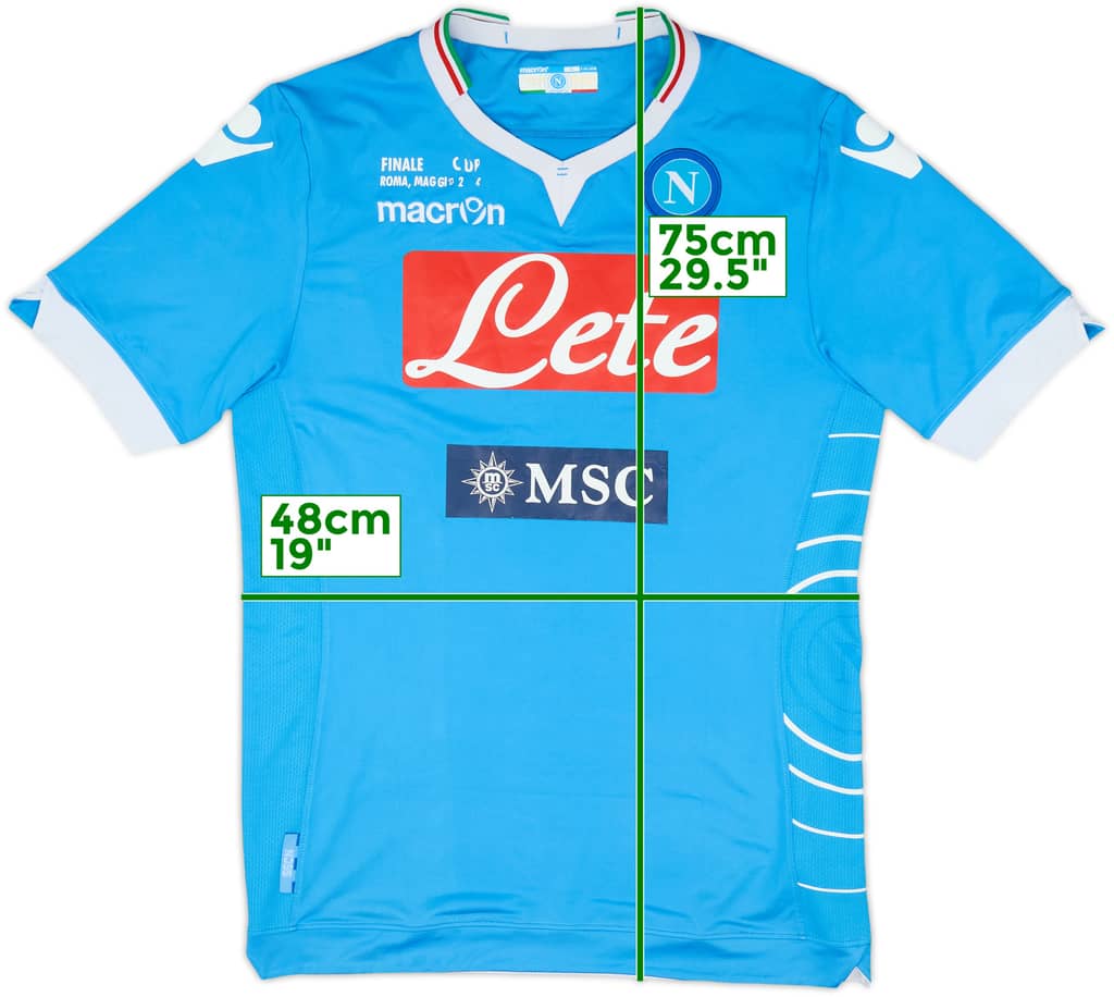 2013-14 Napolia Coppa Italia Final Home Shirt - 5/10 - (XL)