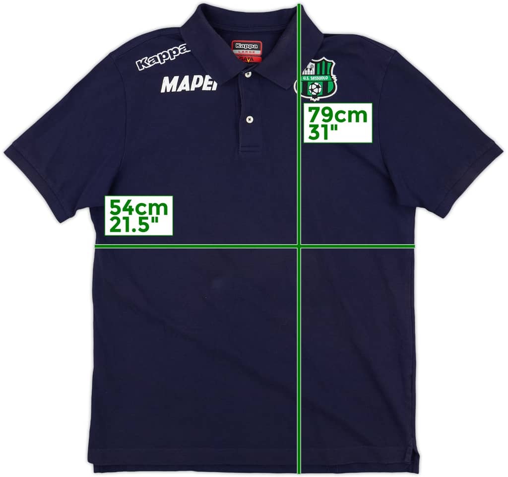 2017-18 Sassuolo Kappa Polo Shirt - 8/10 - (L)