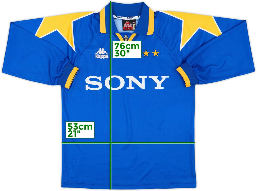 1995-96 Juventus Away L/S Shirt - 9/10 - (M)