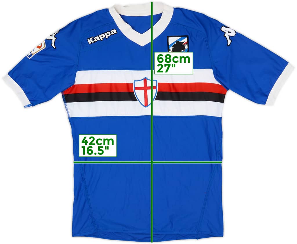 2010-11 Sampdoria Home Shirt - 9/10 - (XS)