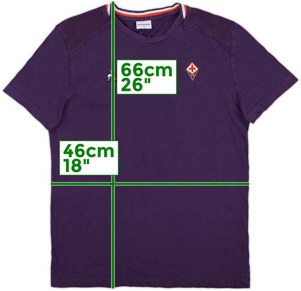 2015-16 Fiorentina Le Coq Sportif Cotton Tee - 6/10 - (M)
