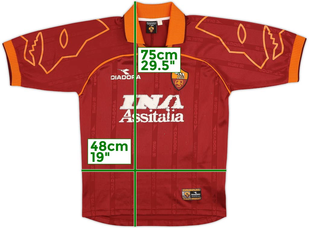 1999-00 Roma Home Shirt - 5/10 - (S)
