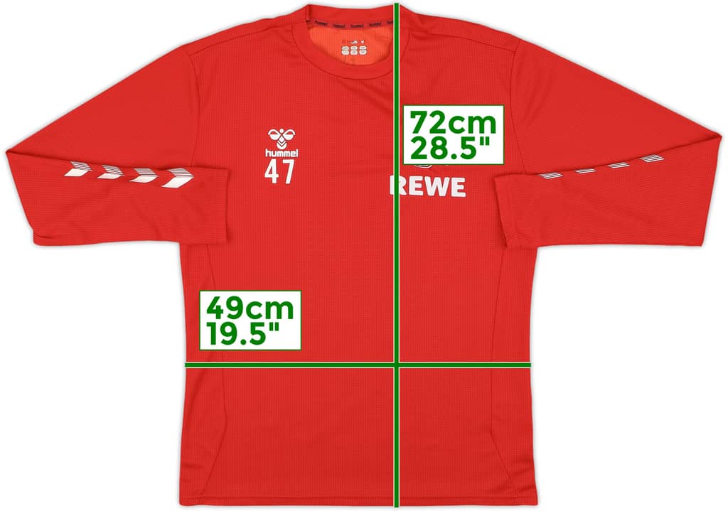 2018-19 FC Koln Hummel Player Issue Training L/S Shirt #47 - 7/10 - (L)