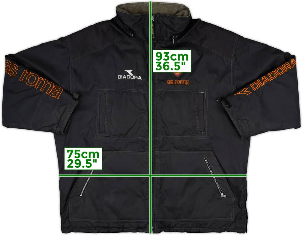 1999-00 Roma Diadora Padded Bench Coat - 8/10 - (XL)