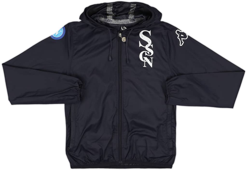 2017-18 Napoli Kappa Hooded Track Jacket - 7/10 - (S)