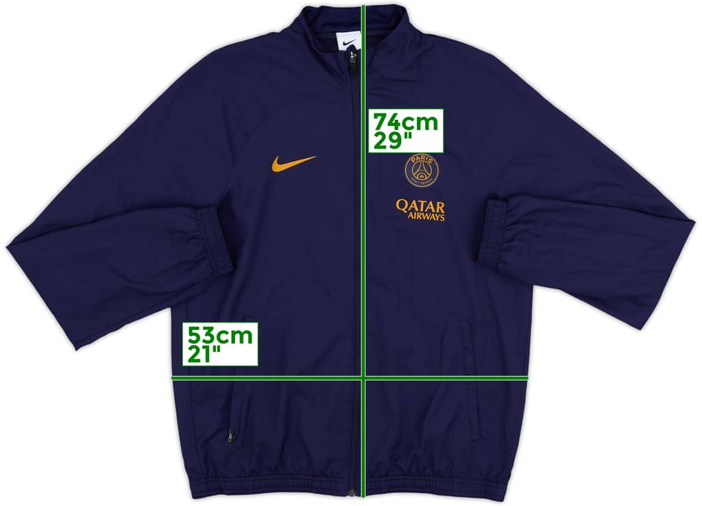 2023-24 Paris Saint-Germain Nike Track Jacket - 8/10 - (M)