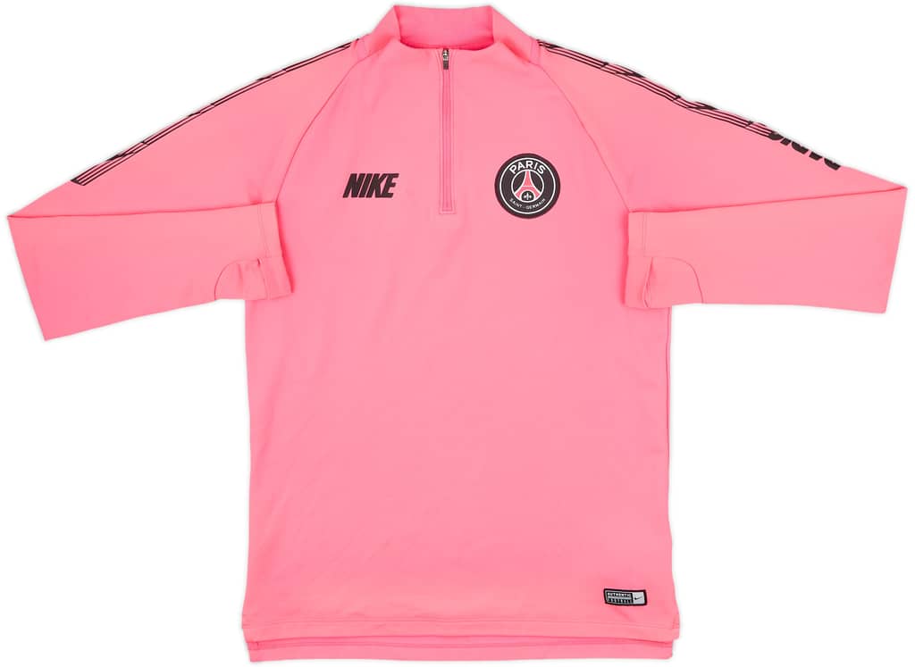 2019-20 Paris Saint-Germain Nike 1/4 Zip Training Top - 8/10 - (S)