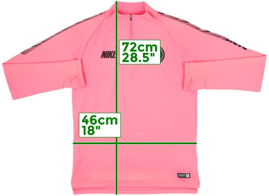 2019-20 Paris Saint-Germain Nike 1/4 Zip Training Top - 8/10 - (S)