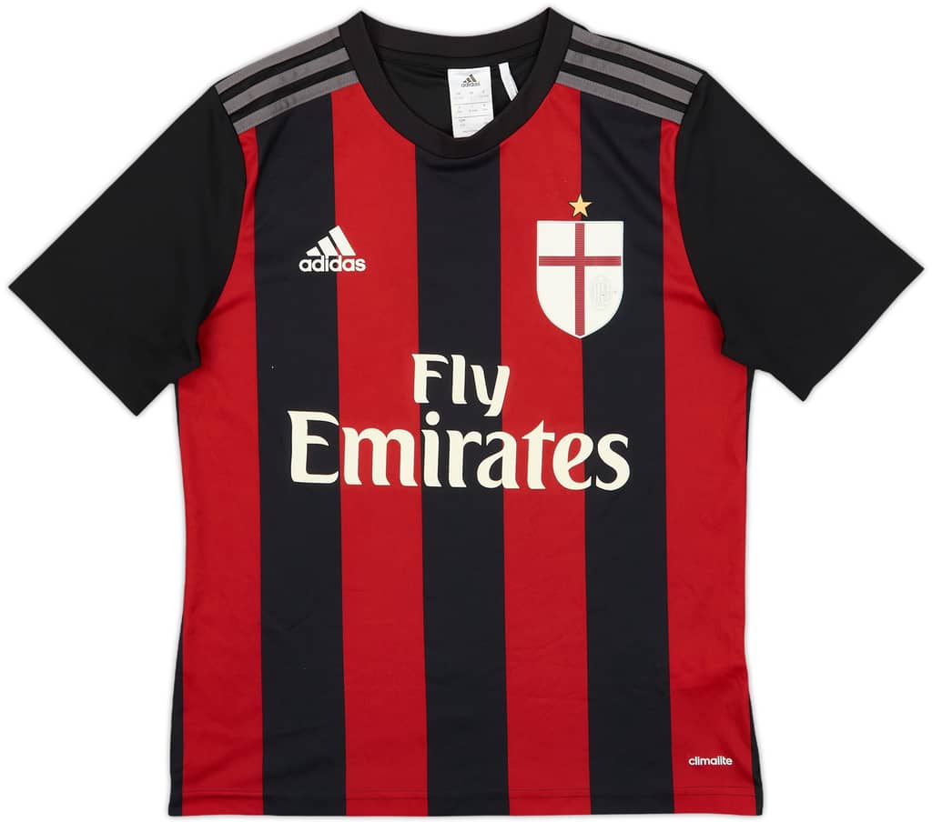 2015-16 AC Milan Home Shirt - 7/10 - (L.Boys)