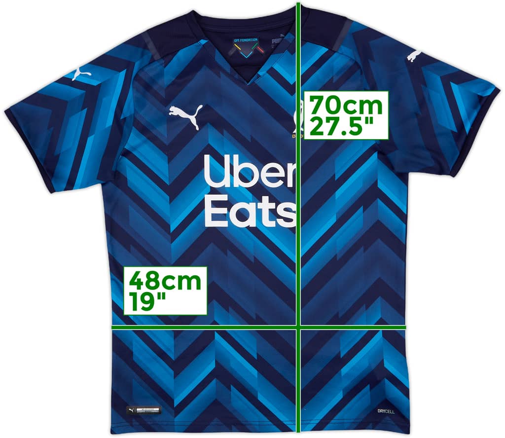 2021-22 Olympique Marseille Away Shirt - 9/10 - (M)