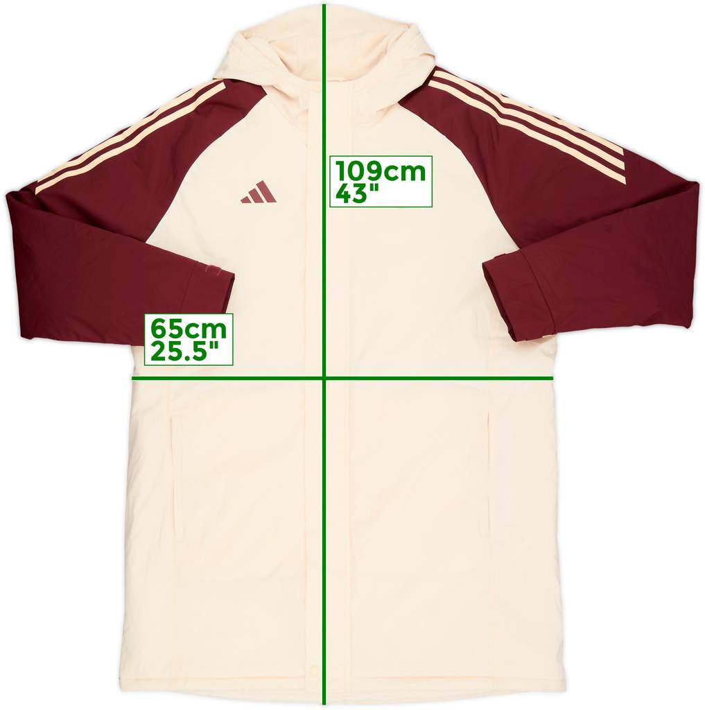 2024-25 Bayern Munich adidas Padded Bench Coat - 8/10 - (XL)