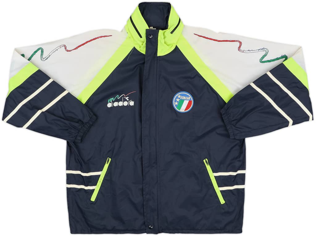 1990 Italy Diadora Hooded Rain Jacket - 8/10 - (S)