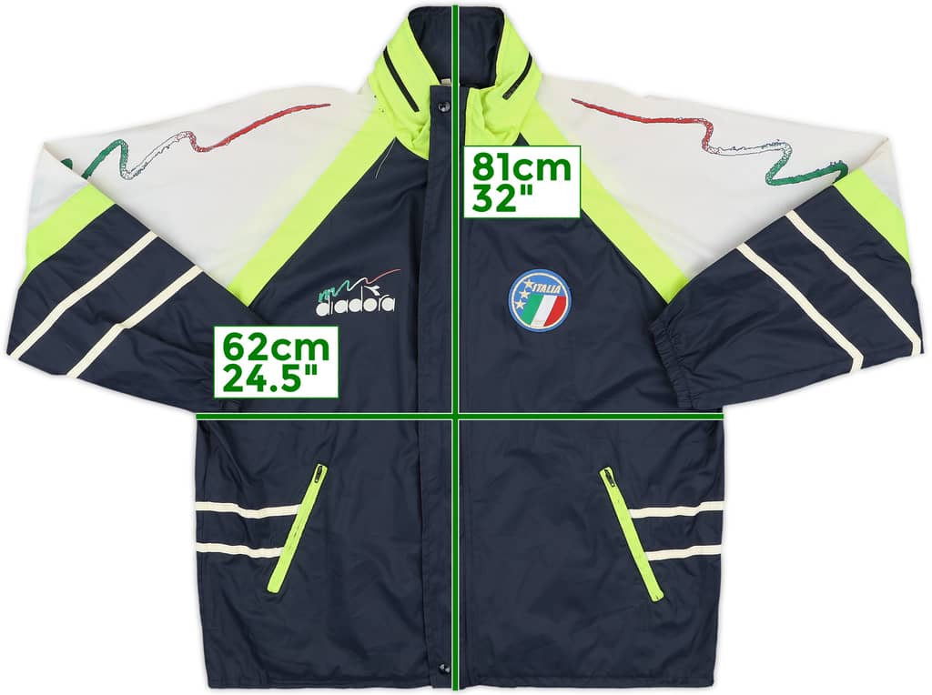 1990 Italy Diadora Hooded Rain Jacket - 8/10 - (S)